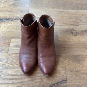 Brown Leather Ankle Boots